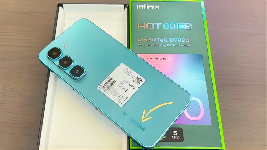 Infinix Hot 60 5G: diseño elegante y 128GB a bajo precio
